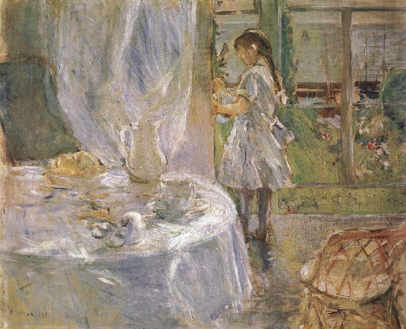 At the little cottage, Berthe Morisot